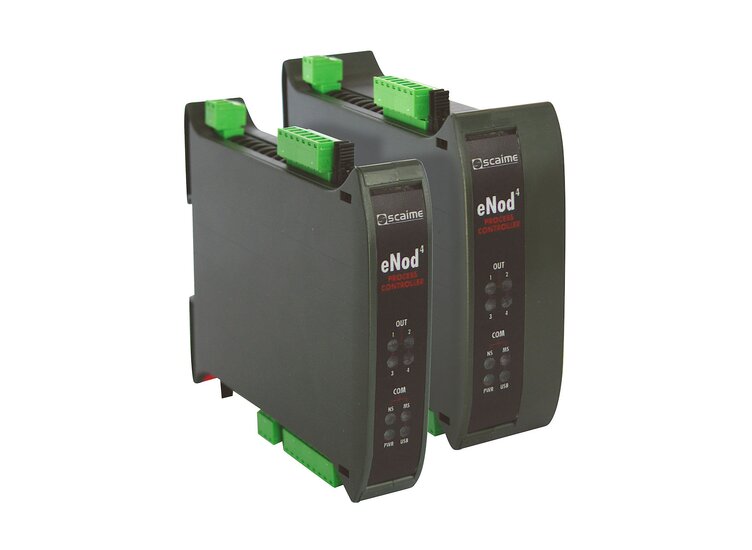 The 1-channel eNod4 weighing transmitter in DIN rail housing with USB and Profinet interfaces
