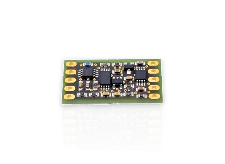 analoger Messverstärker als Leiterkarte für Sensoren mit Dehnungsmessstreifen. Analogausgang <u>-10...10V</u>, Grenzfrequenz 250Hz, Eingangsempfindlichkeit 2mV/V