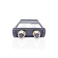 2-Kanal Messverstärker im Aluminium Gehäuse (IP54) für Sensoren mit Dehnungsmessstreifen. Sensoranschluss jeweils über Rundsteckverbinder Serie 763. Kommunikation per USB-Schnittstelle. Grenzfrequenz 1250Hz, Eingangsempfindlichkeit 10,0 mV/V. 