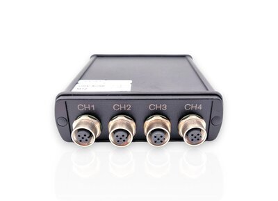 4-Kanal Messverstärker mit USB Port für Messungen mit Dehnungsmessstreifen, Kraftsensoren, Drehmomentsensoren, Temperatursensoren und für die Spannungsanalyse mit Dehnungsmessstreifen