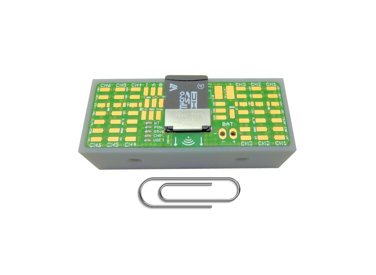 Ultraminiatur Bluetooth Measurement Amplifier and Datalogger with Bluetooth