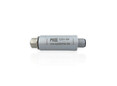 Analogue measuring amplifier in plug housing for sensors with strain gauges. Analog output configurable; sampling frequency is 10Hz ... 25kHz, input sensitivity adjustable 0.1 mV / V ... 8 mV / V