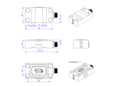 Strain Sensor, 350 Ohm, 38mm x 54mm x 20mm, M12 Plug, easy mounting by sticking