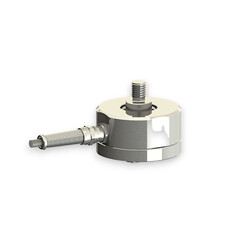 Kraftsensor für Zugkraft und Druckkraft mit den Messbereichen 2 kN ... 10 kN, Abmessungen ø65mm x 35mm, 3m Anschlusskabel / M12 Rundsteckverbinder