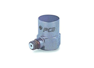 1-axis piezoelectric ICP accelerometer, laterally, measuring range 50g/500g, sensitivity 10/100 mV/g