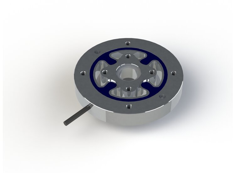 Torque sensor, 2 Nm ... 10 Nm, accuracy class 0,1; Ø 70mm x 10mm 2m cable